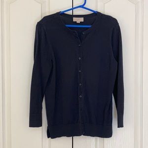 Loft navy cardigan